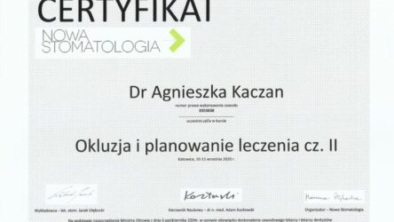 lek. dent. Agnieszka Kaczan