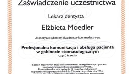 lek. dent. Elżbieta Moedler