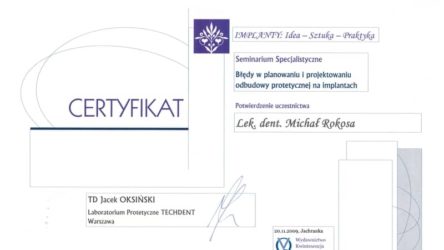 lekarz, lek. dent. Michał Rokosa