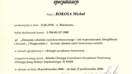 lekarz, lek. dent. Michał Rokosa
