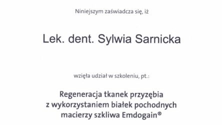 lek. dent. Sylwia Sarnicka-Królik