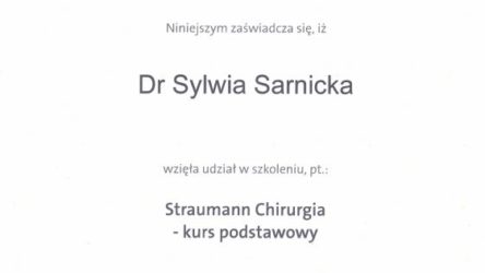 lek. dent. Sylwia Sarnicka-Królik