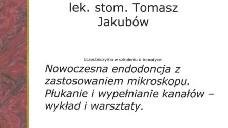 lek. dent. Tomasz Jakubów