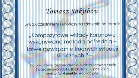 lek. dent. Tomasz Jakubów