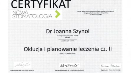 lek. dent. Joanna Szynol