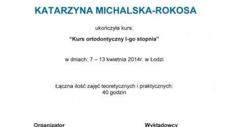 lek. dent. Katarzyna Michalska-Rokosa