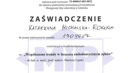 lek. dent. Katarzyna Michalska-Rokosa