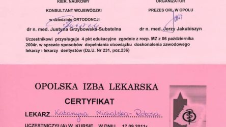 lek. dent. Katarzyna Michalska-Rokosa