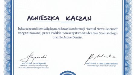 lek. dent. Agnieszka Kaczan