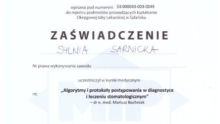 lek. dent. Sylwia Sarnicka-Królik